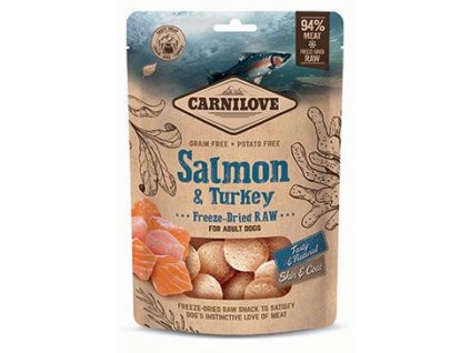 Carnilove Raw Freeze-Dried Snacks Salmon&Turkey 60g