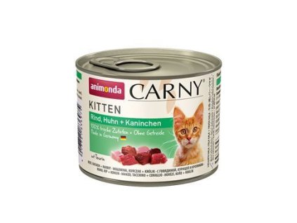 Animonda konz. kočka CARNY Kitten drůbeží/králík 200g