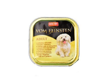 Animonda pes VOM FEINSTEN paštika Adult hov/bramb.150g