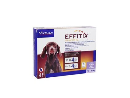 Effitix pro psy Spot-on M (10-20 kg )4 pipety