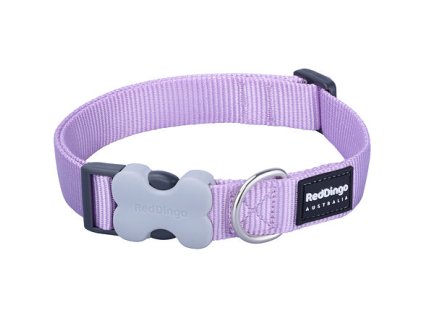 Obojek Red Dingo 15 mm x 24-36 cm - Fialová Pastelová