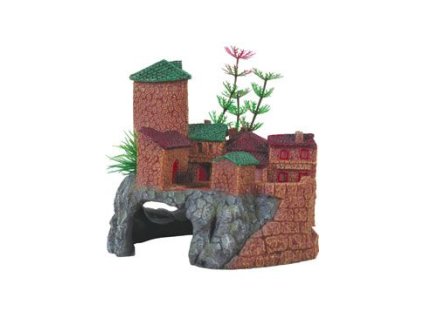 Akvarijní dekorace MEDIEVAL Vesnice M 10cm Zolux