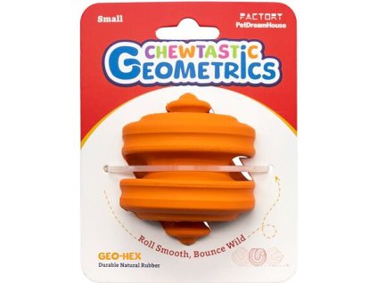 Petdreamhouse Chewtastic Geometrics Geo-Hex – oranžová