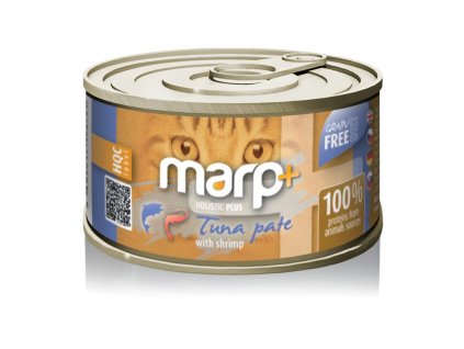 Marp Holistic Plus konzerva pro kočky – Tuňákové paté s krevetami 70g