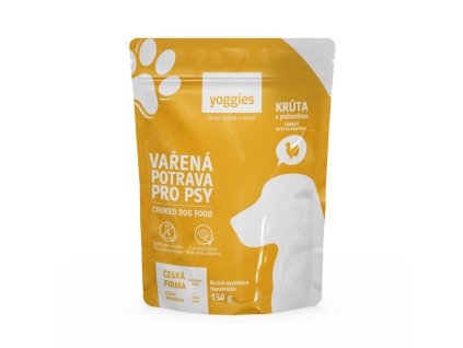 150g yoggies varena potrava pro psy kruti maso s pohankou a kloubni vyzivou