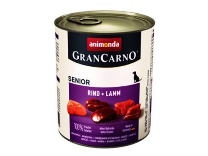 Animonda pes GRANCARNO konz. Senior hovězí/jehněčí800g