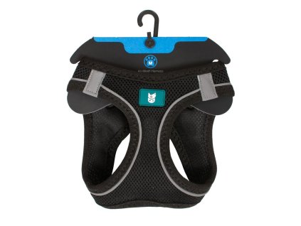 Farm company soft mesh postroj pro psy černý 3XS 24-28cm