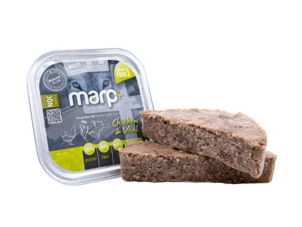 Marp Natural Plus vanička pro psy s kuřetem a telecím 150g