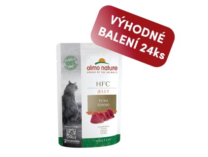 Almo Nature HFC Jelly - Tuňák v želé 55g výhodné balení 24ks