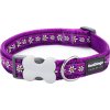 Obojek Red Dingo 25 mm x 41-63 cm - Daisy Chain Purple