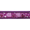 Red Dingo vodítko – Breezy Love Purple – 25 mm x 1,8 m