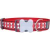 Red Dingo obojek – Bones Red – 40 mm x 37-55 cm