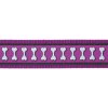 Red Dingo obojek – Bones Purple – 40 mm x 50-80 cm