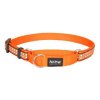 Red Dingo obojek polostahovací reflexní – Bones Orange – 15 mm x 26-40 cm
