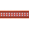 Red Dingo obojek reflexní – Bones Orange – 20 mm x 30-47 cm