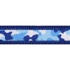 Red Dingo obojek polostahovací – Camouflage Navy – 20 mm x 30-44 cm
