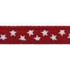 Red Dingo postroj – Stars White on Red – 20 mm x 45-66 cm