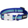 Red Dingo obojek – Horizontal Stripes Navy – 12 mm x 20-32 cm