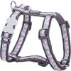 Red Dingo postroj – Flamingo Grey – 15 mm x 36-54 cm