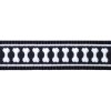 Red Dingo vodítko přepínací reflexní – Bones Black – 25 mm x 2 m