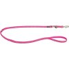 Red Dingo vodítko přepínací – Paw Impressions Hot Pink – 12 mm x 2 m