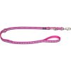 Red Dingo vodítko přepínací reflexní – Bones Hot Pink – 25 mm x 2 m