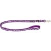 Red Dingo vodítko přepínací – White Spots on Purple – 20 mm x 2 m