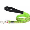 Red Dingo vodítko – Monkey Lime Green – 12 mm x 1,8 m