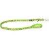 Red Dingo vodítko přepínací – Monkey Lime Green – 12 mm x 2 m