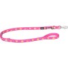 Red Dingo vodítko přepínací – Hibiscus Hot Pink – 15 mm x 2 m