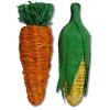 Hračka hlod. přírodní Jumbo Play Veg Carrot+Corn RW 21cm
