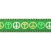 Red Dingo vodítko přepínací – Peace Green – 12 mm x 2 m