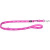 Red Dingo vodítko přepínací – Peace Hot Pink – 20 mm x 2 m