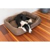 Red Dingo pelech Donut Bed – Chocolate – Medium 80 cm