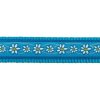 Red Dingo obojek pro kočky – Daisy Chain Turquoise – 12 mm