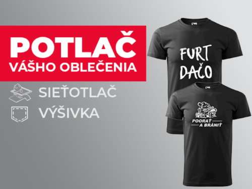 potlač odevov