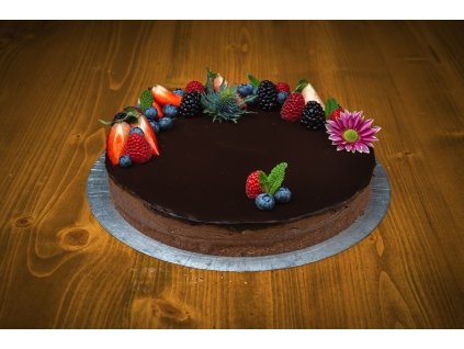 Cheesecake čokoládový s ovocem