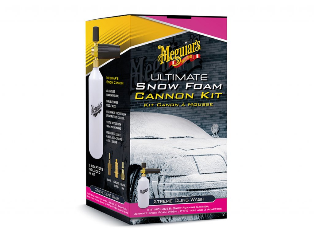 meguiars ultimate snow foam cannon kit sada napenovace a autosamponu meguiars ultimate snow foam 946 ml 2020121125547