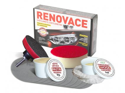 Kompletní sada pro renovaci plastových světel
