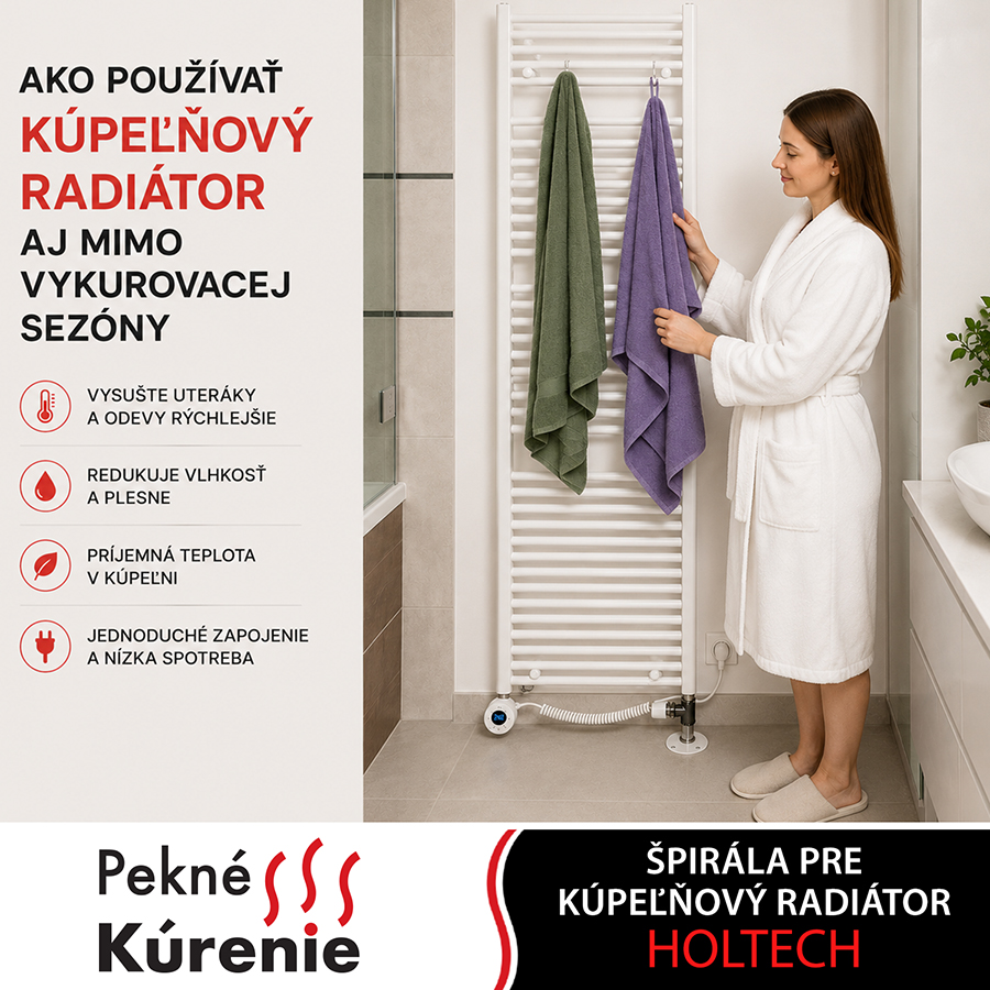 Ako používať kúpeľňový radiátor aj mimo vykurovacej sezóny