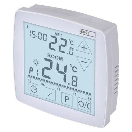 Izbový termostat drôtový programovateľný EMOS OpenTherm