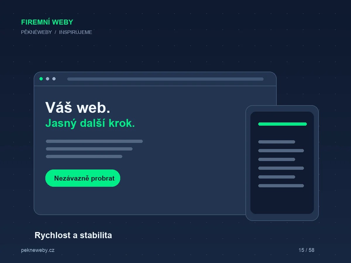 Rychlý web bez poskakování: co kontrolujeme u Core Web Vitals