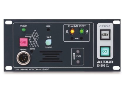 ES-203 CL Dvojkanálová nástenná/stolová interkomová stanica so zabudovaným prijímačom cue-light ALTAIR
