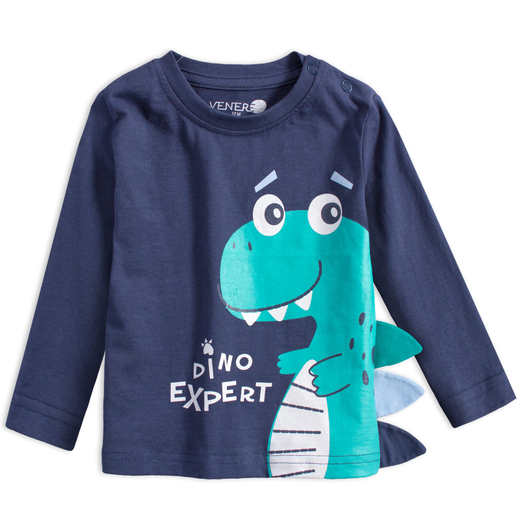 Dojčenské chlapčenské tričko VENERE DINO modré