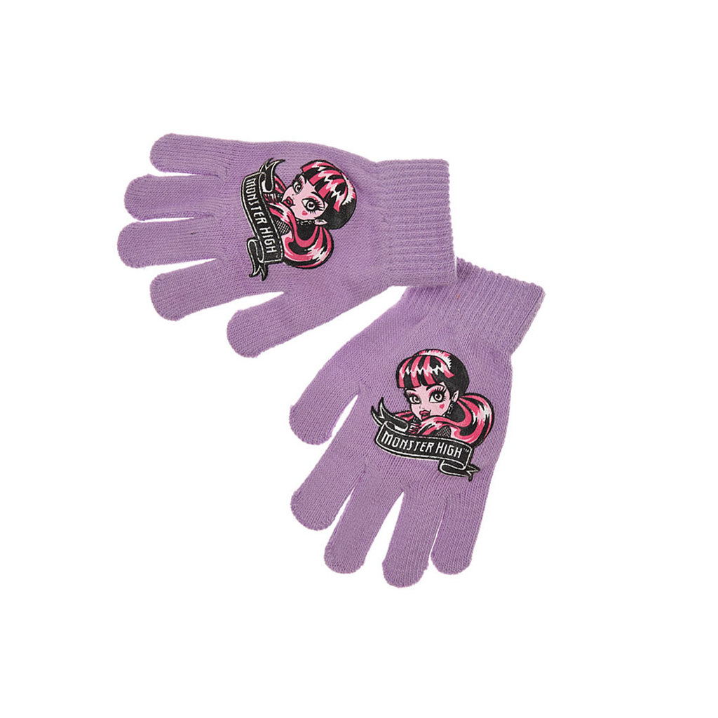 Dievčenské rukavice MONSTER HIGH svetlo fialová milka