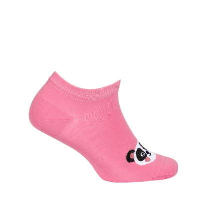 Dievčenské členkové ponožky WOLA PANDA ružové