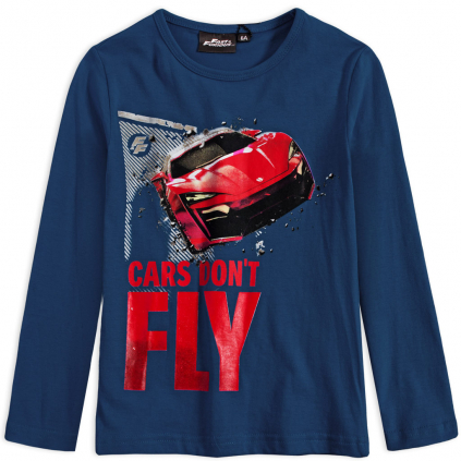 Chlapčenské tričko FAST&FURIOUS CARS DON´T FLY tmavomodré