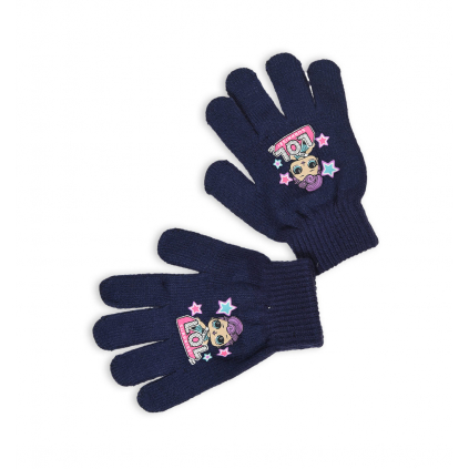 Dievčenské rukavice L.O.L SURPRISE tmavo modré