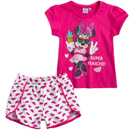 Dievčenský komplet DISNEY MINNIE SUPER FRAICHE ružový