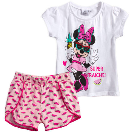 Dievčenský komplet DISNEY MINNIE SUPER FRAICHE biely